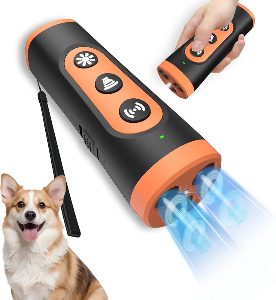 Pet Training Control Device Rechargeable Ultrasonic Dog Barking Deterrent Trainer To Stop Barking